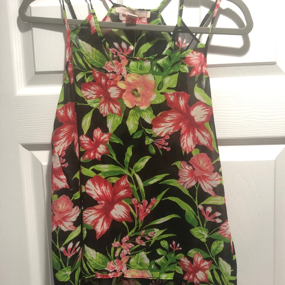 Forever 21 Floral Tank Top